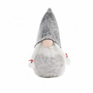 Gray and white Santa gnome