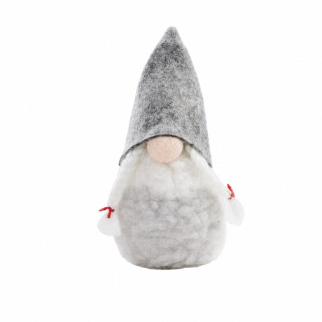 Gray and white Santa gnome