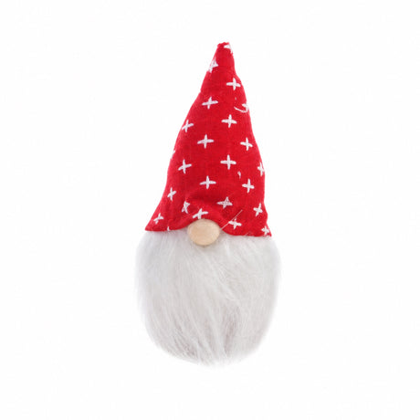 Red and white Santa gnome