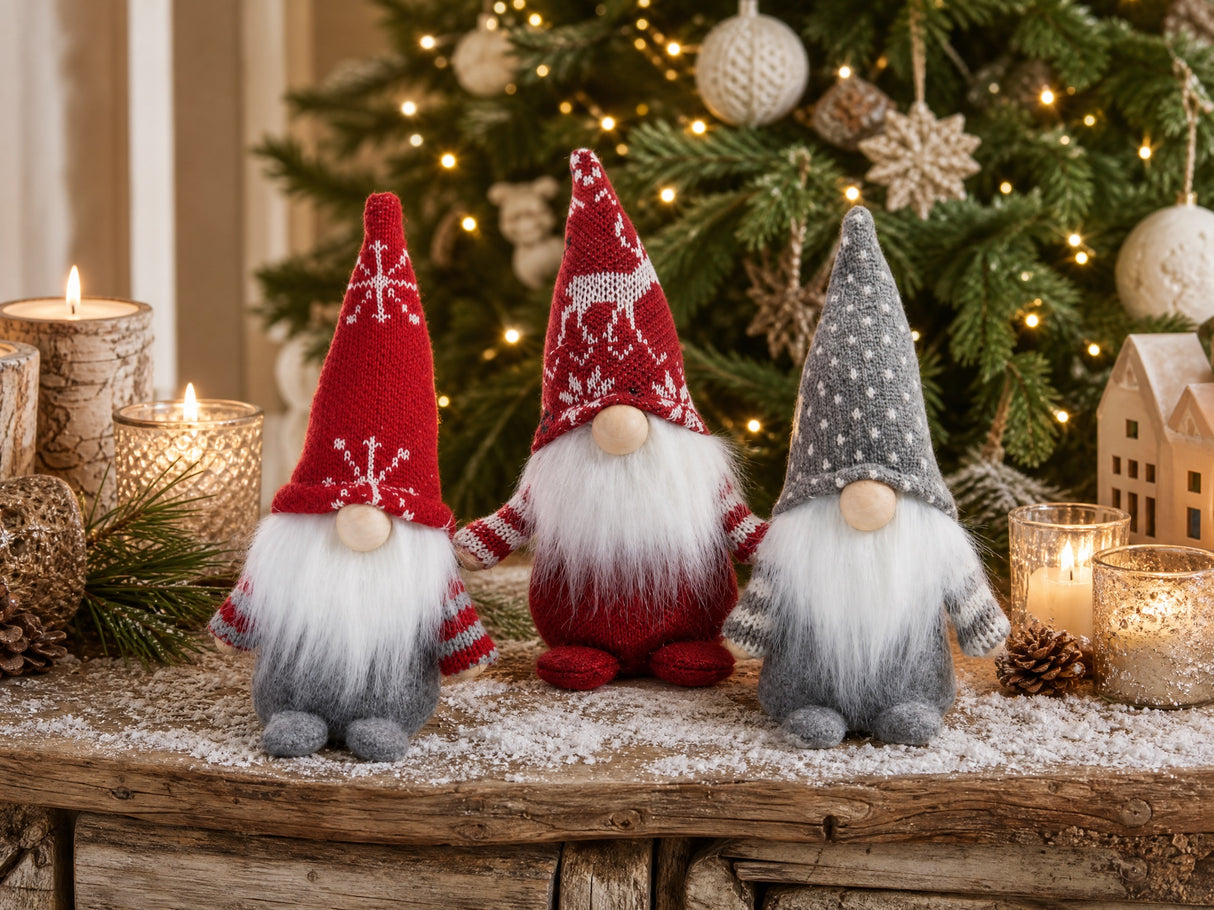 Santa gnome 15 cm tall