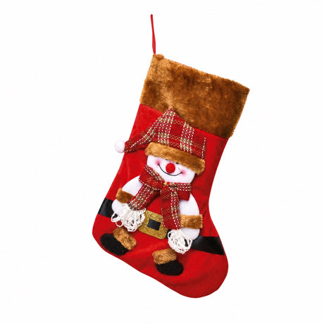 Christmas stocking with fur