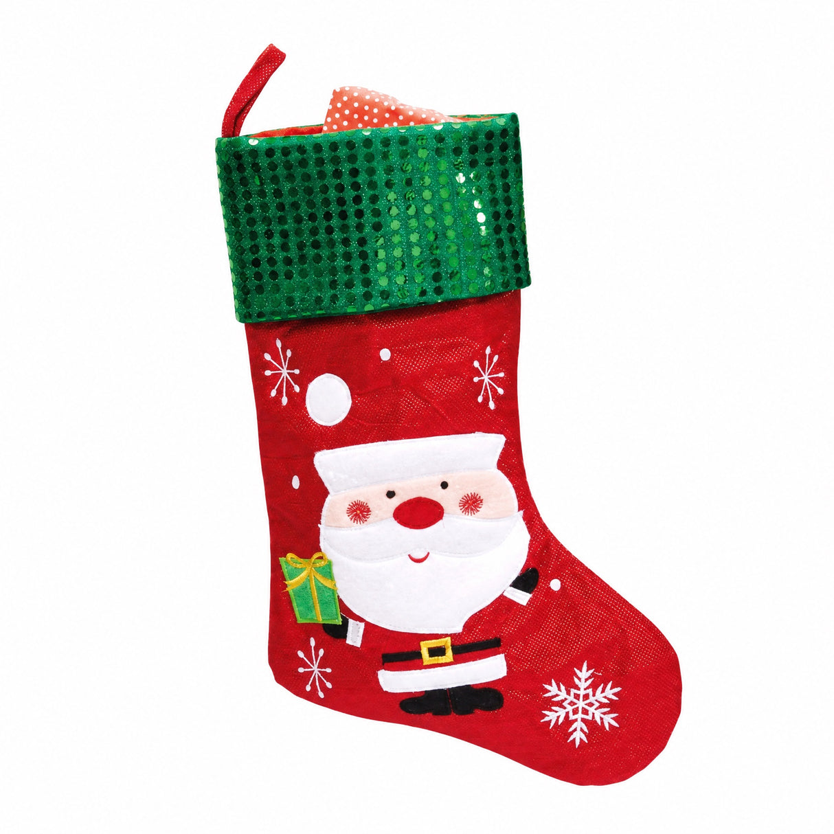Fabric Christmas stocking