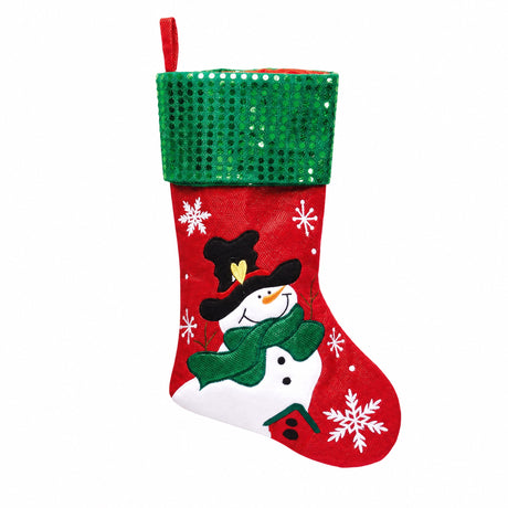 Fabric Christmas stocking