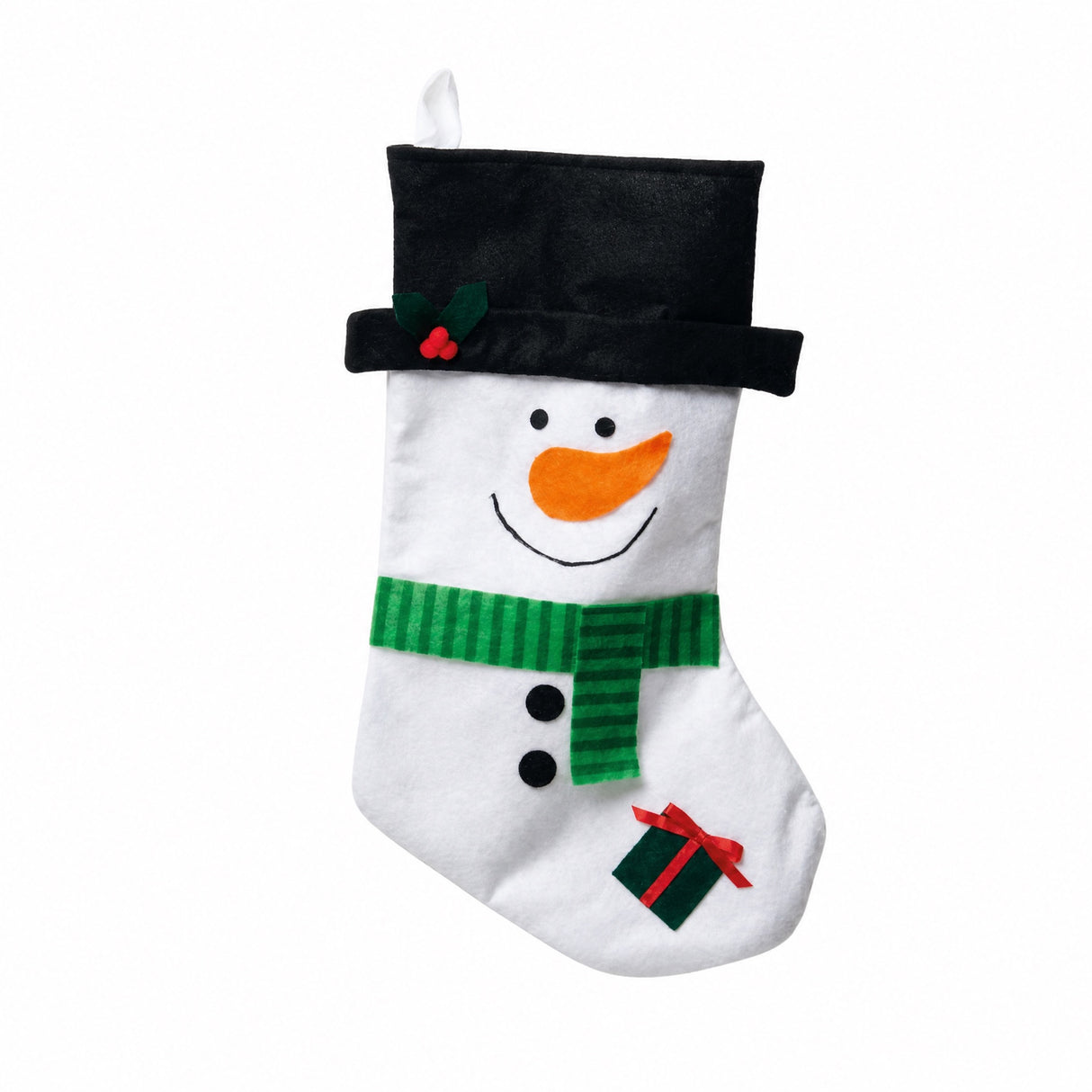 Christmas stocking with Santa Claus or snowman