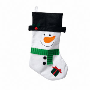 Christmas stocking with Santa Claus or snowman
