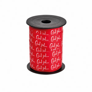 Gift ribbon with "Merry Christmas"
