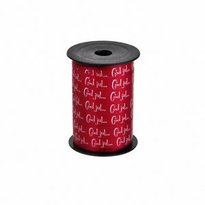 Gift ribbon with "Merry Christmas"