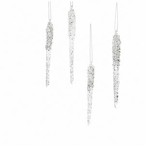 Glass ice cubes 13 cm long 4-pack