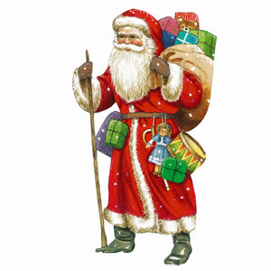 Window sticker with Santa Claus