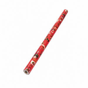 Gift wrapping paper with Christmas motifs