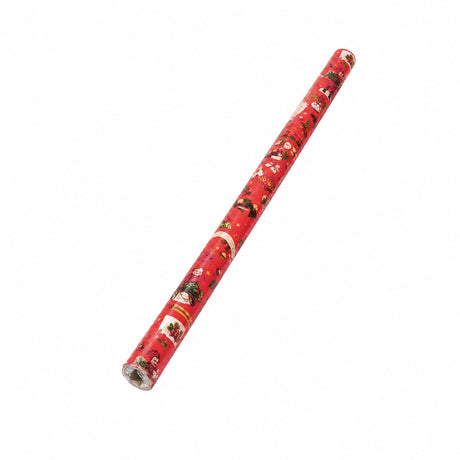 Gift wrapping paper with Christmas motifs