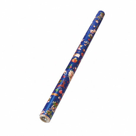 Gift wrapping paper with Christmas motifs