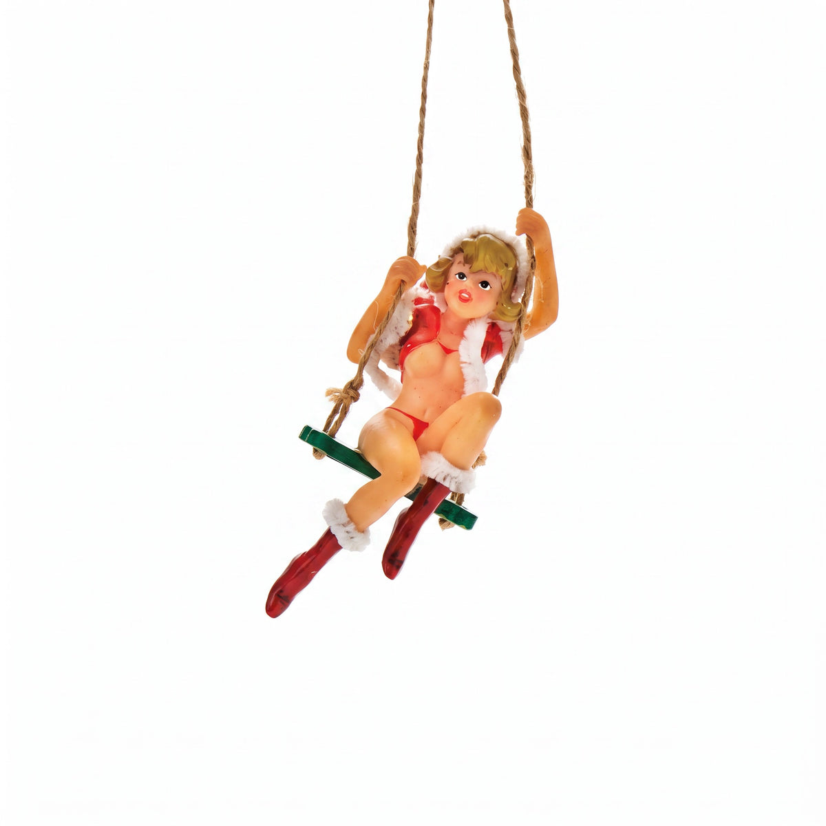 Christmas ladies on swing