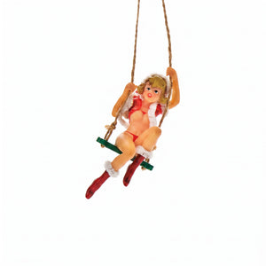 Christmas ladies on swing