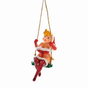 Christmas ladies on swing