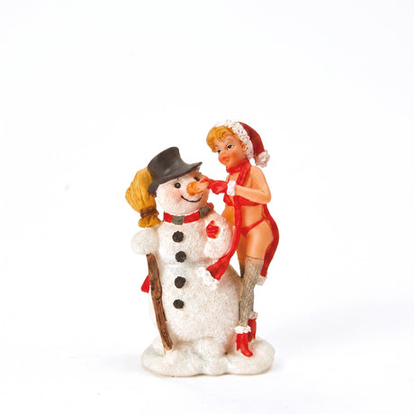 Christmas ladies with snowman