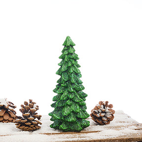 19 cm tall glittered fir tree in polyresin from Pobra