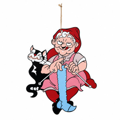 Bramming wooden gnome with Christmas motif