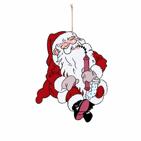 Bramming wooden gnome with Christmas motif