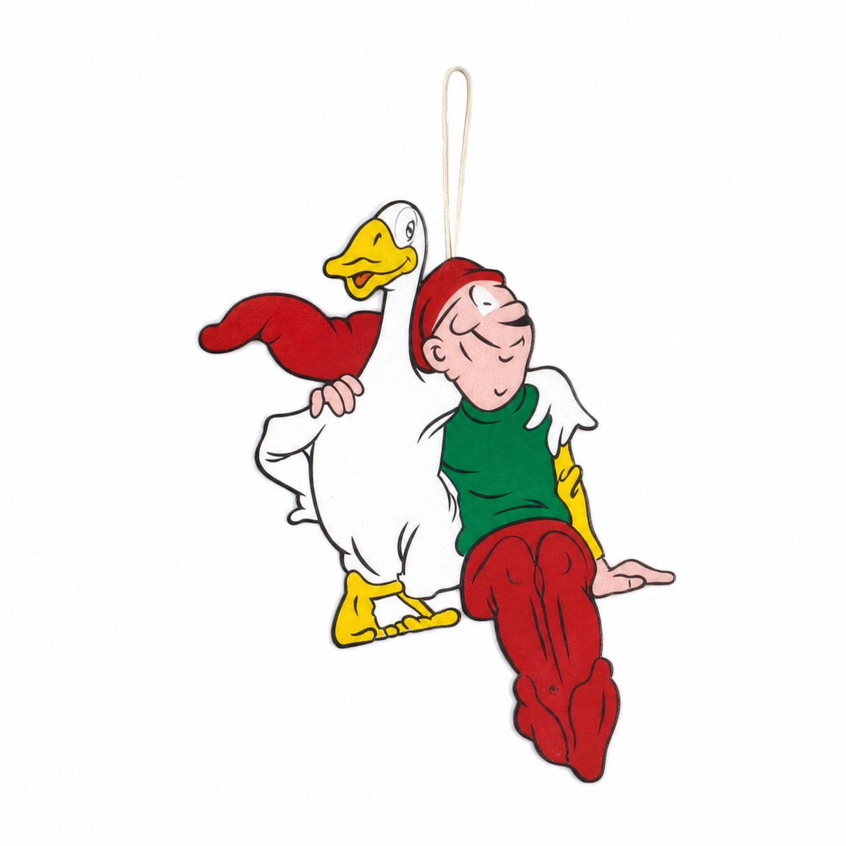 Wooden Bramming elf in Christmas mood 40 cm