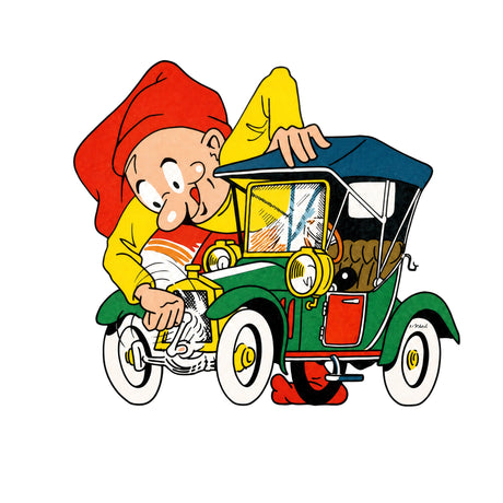 Bramming elf with a car