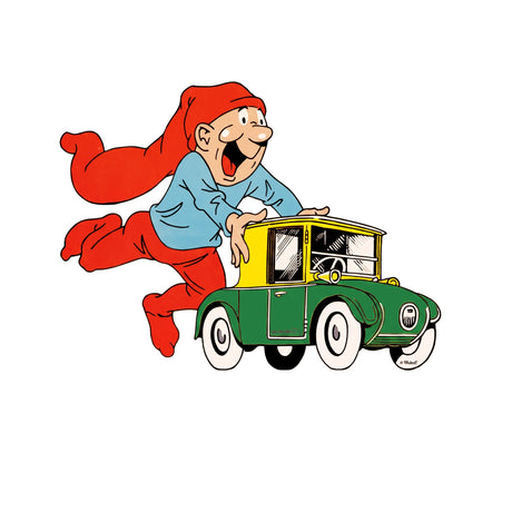 Bramming elf with a car