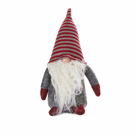 Gnome with patterned hat 20 cm