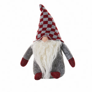 Gnome with patterned hat 20 cm