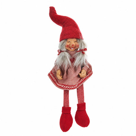 Elf with hanging legs 58 cm
