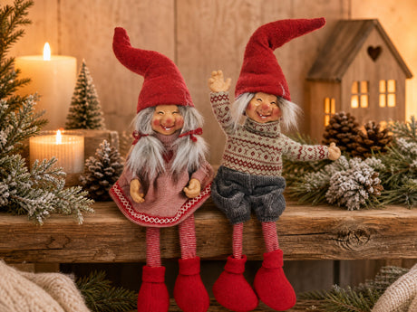 Elf with hanging legs 58 cm