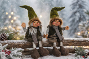 Elf with hanging legs 56 cm