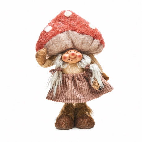 Forest gnome with mushroom hat