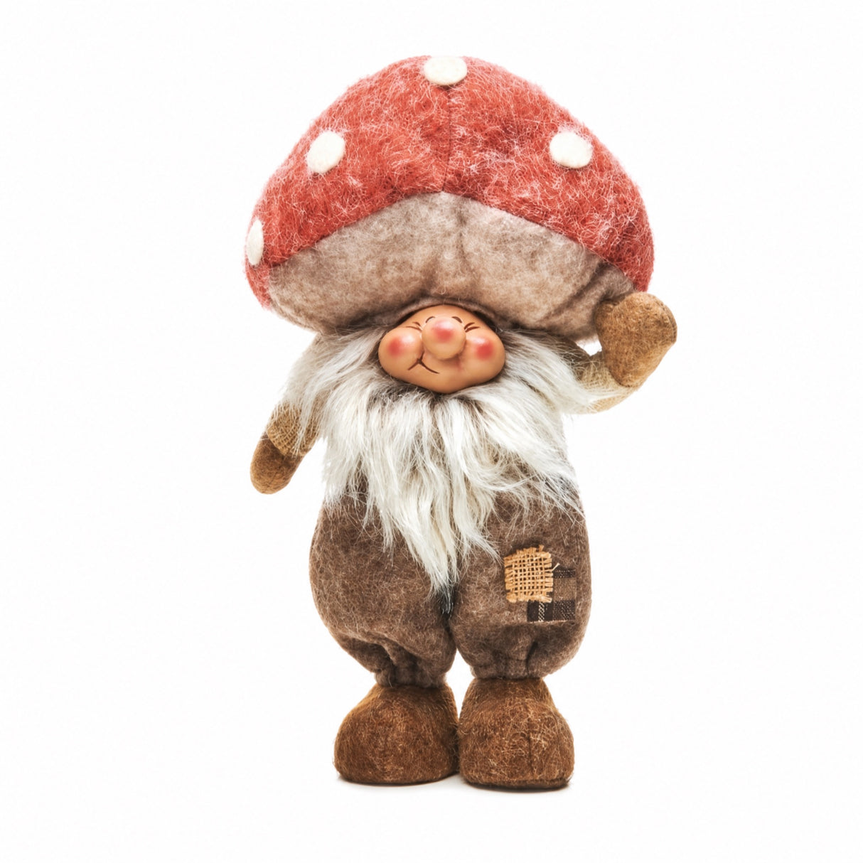 Forest gnome with mushroom hat