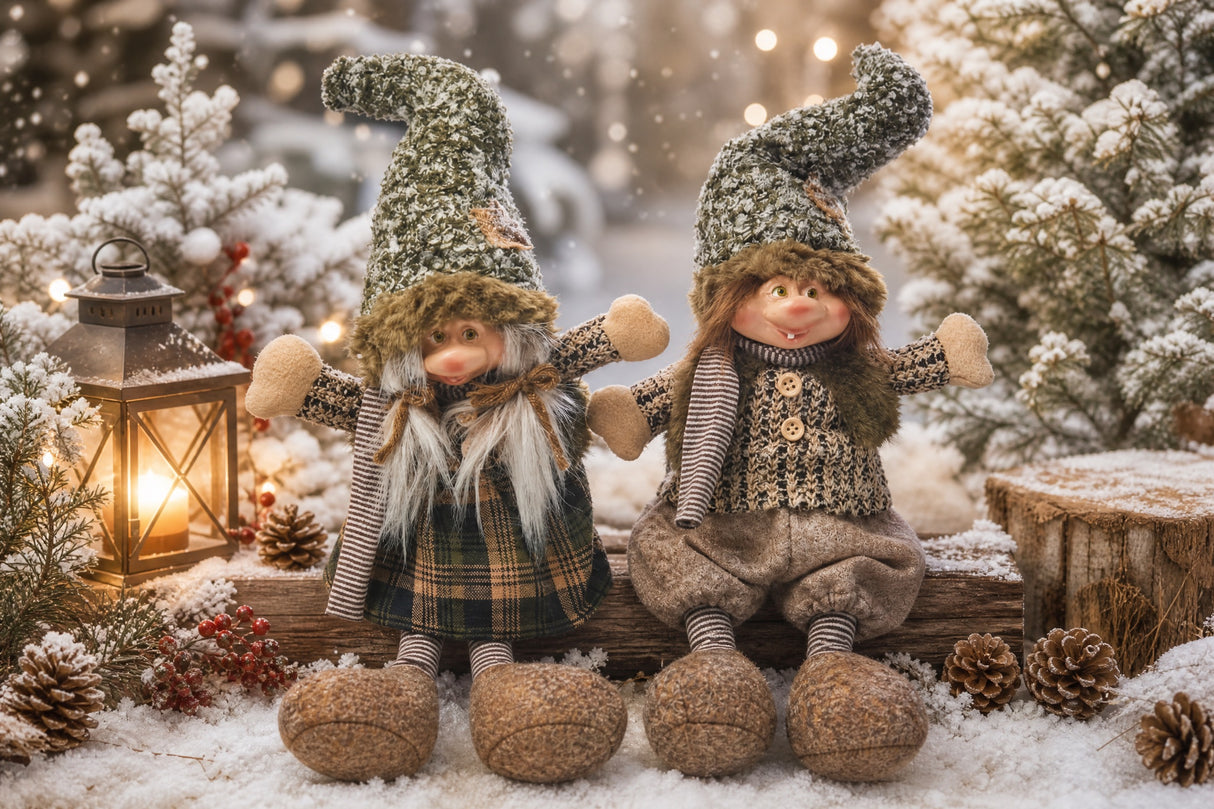 Elf with hanging legs 30 cm