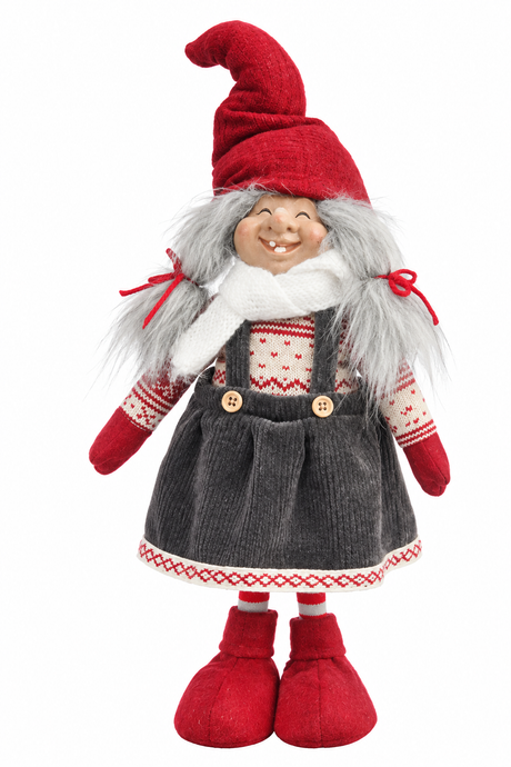 Troll elf mother with soft hat, 51 cm tall, from Pobra
