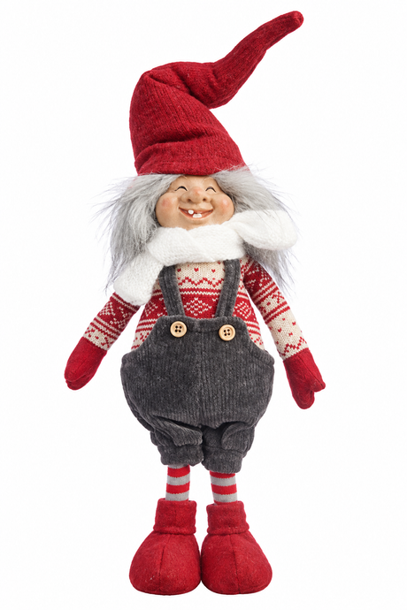 Troll gnome father with soft hat, 51 cm tall, from Pobra