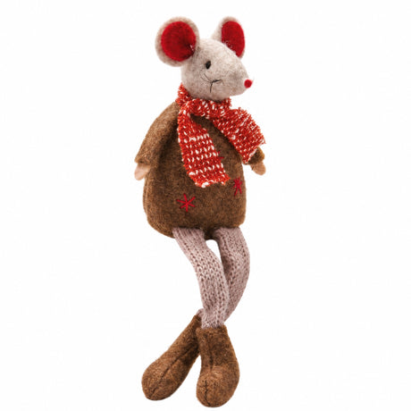 Mouse with hanging legs 17 cm tall