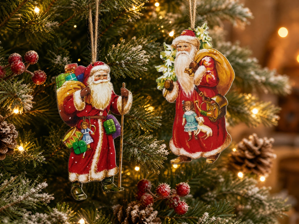 Nostalgic wooden Santa Claus
