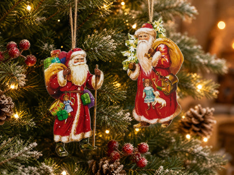 Nostalgic wooden Santa Claus
