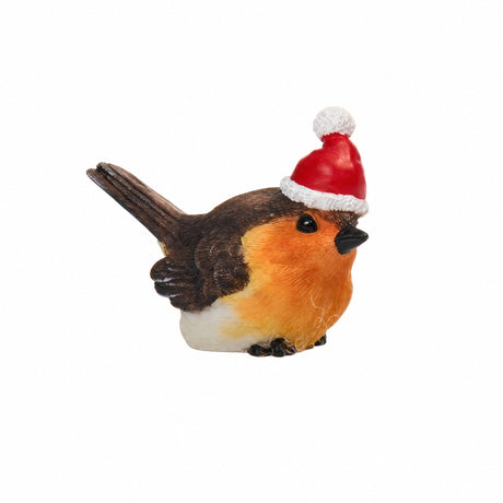 Bird with Santa hat