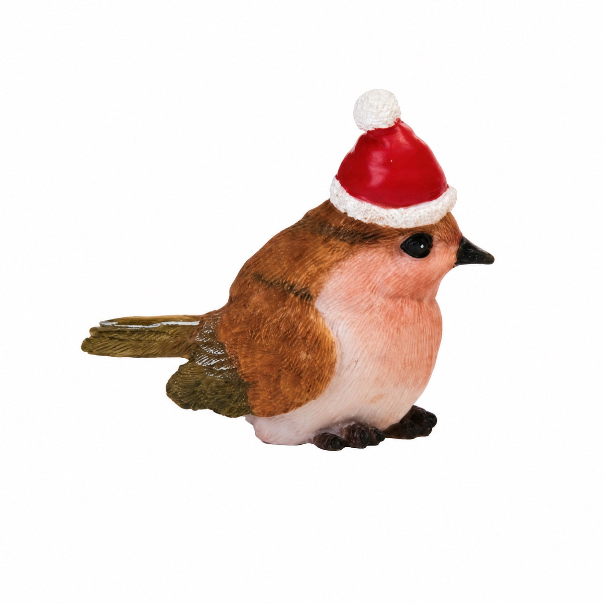 Bird with Santa hat