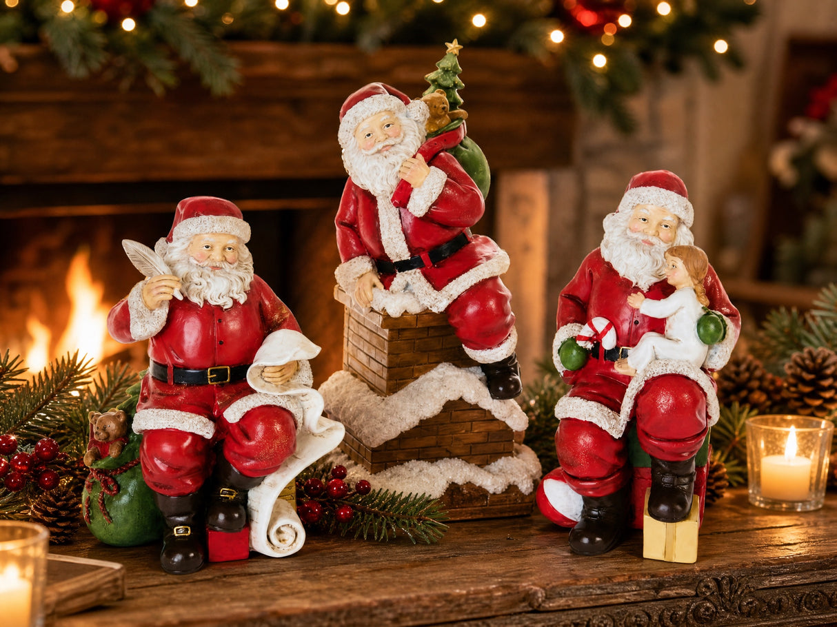 Working Santa Claus 18 cm