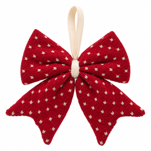 Red with white polka dots