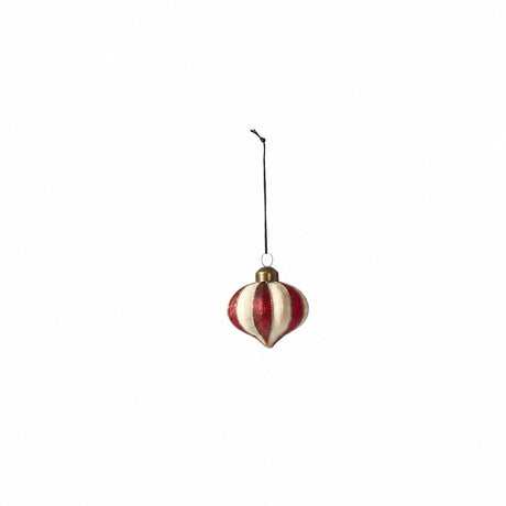 Christmas bauble harlequin or stripes 6 cm in diameter