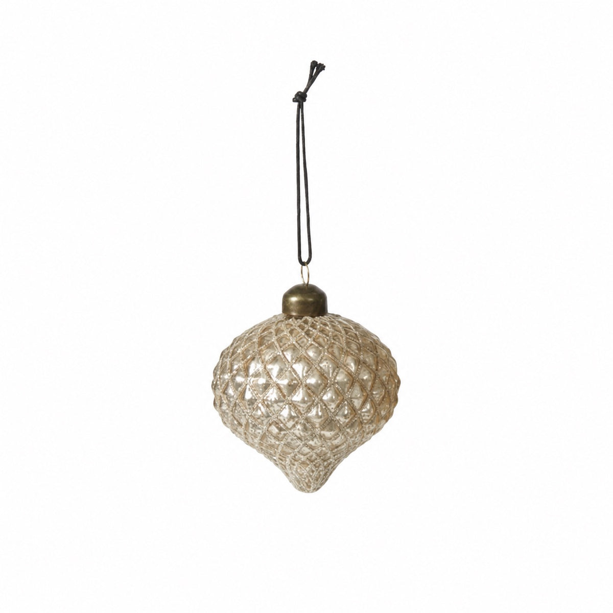 Christmas bauble glitter and gold