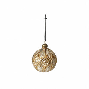 Christmas bauble glitter and gold