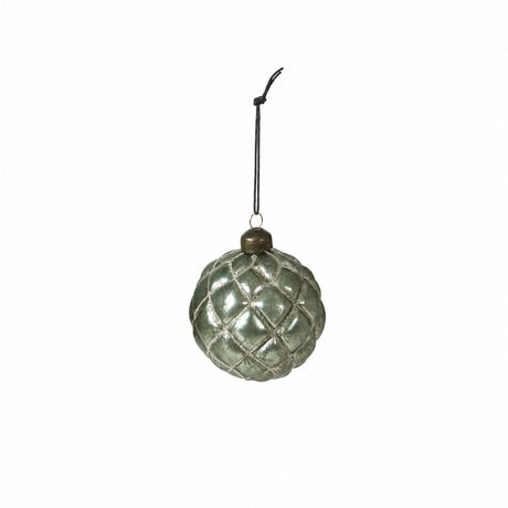 Christmas bauble with mint pattern