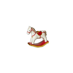 Candlestick for candlelight rocking horse white