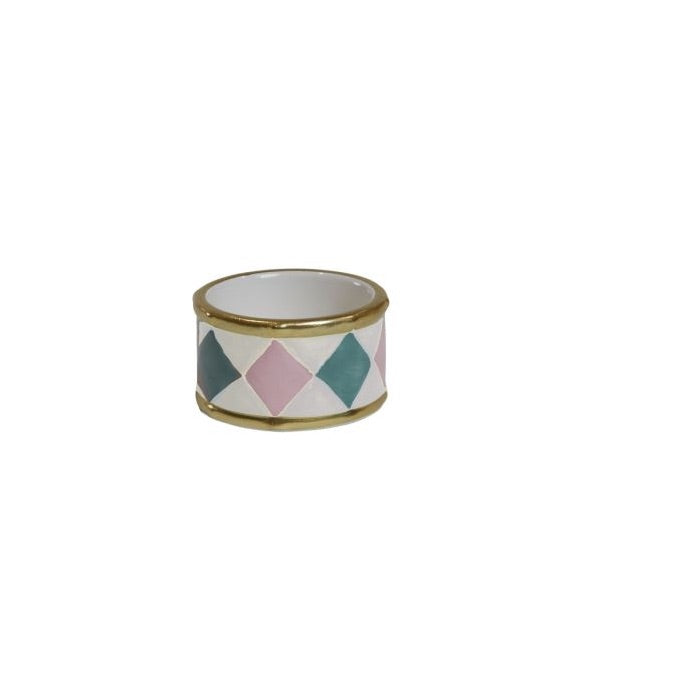 Tealight holder drum pastel