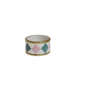 Tealight holder drum pastel